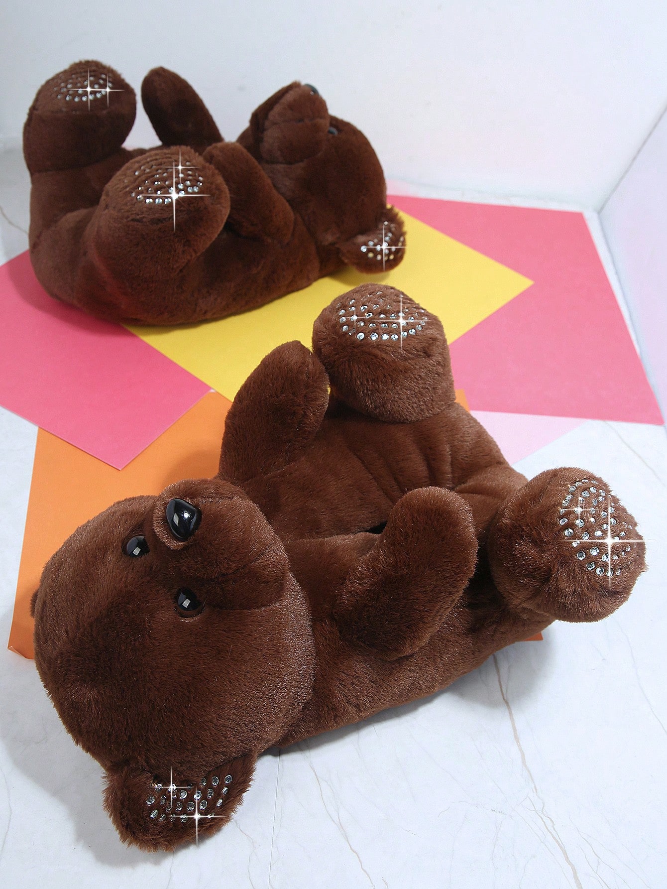 Fuzzy Cartoon Design Slipper Boots_2.jpg